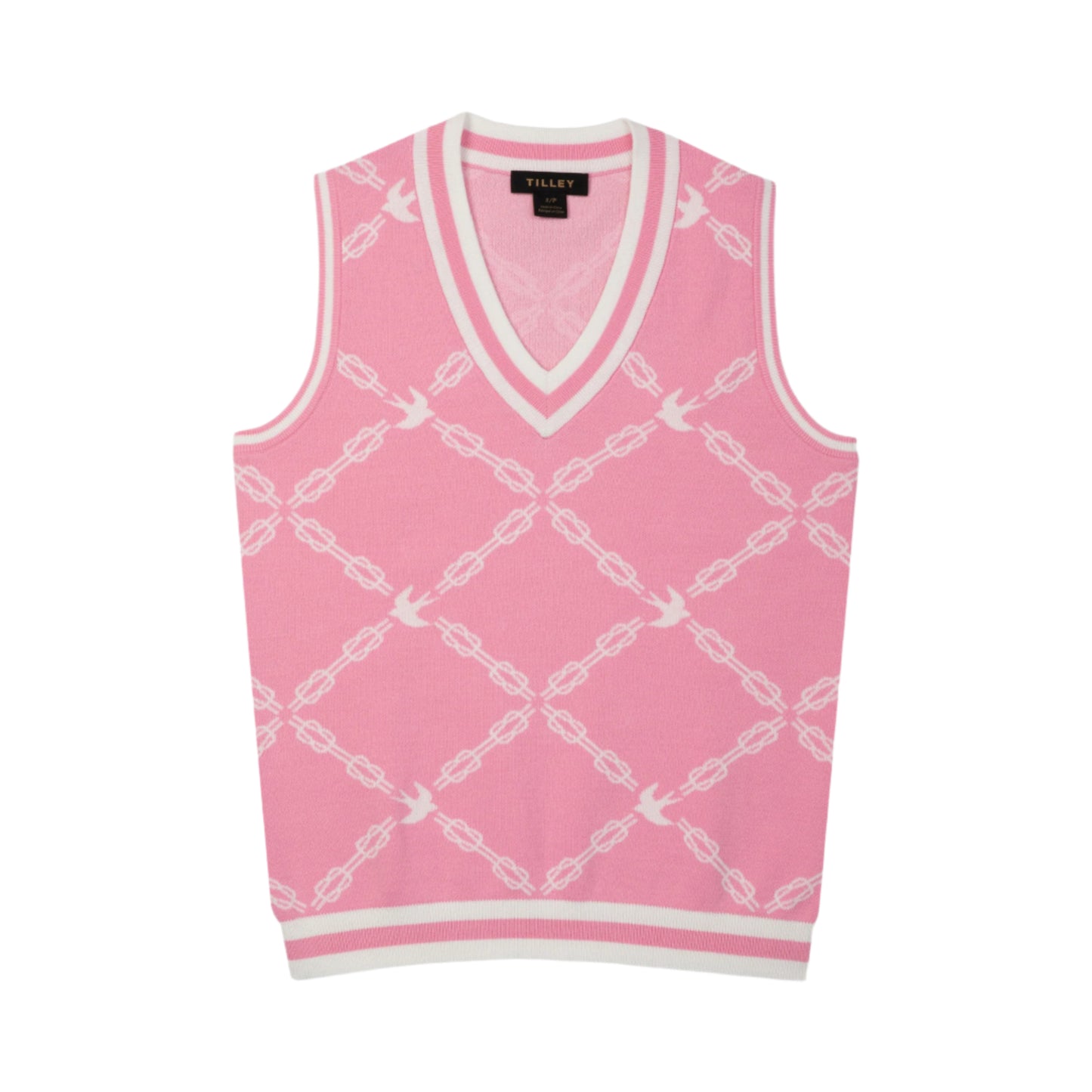 Birdie Jacquard Vest - Pink