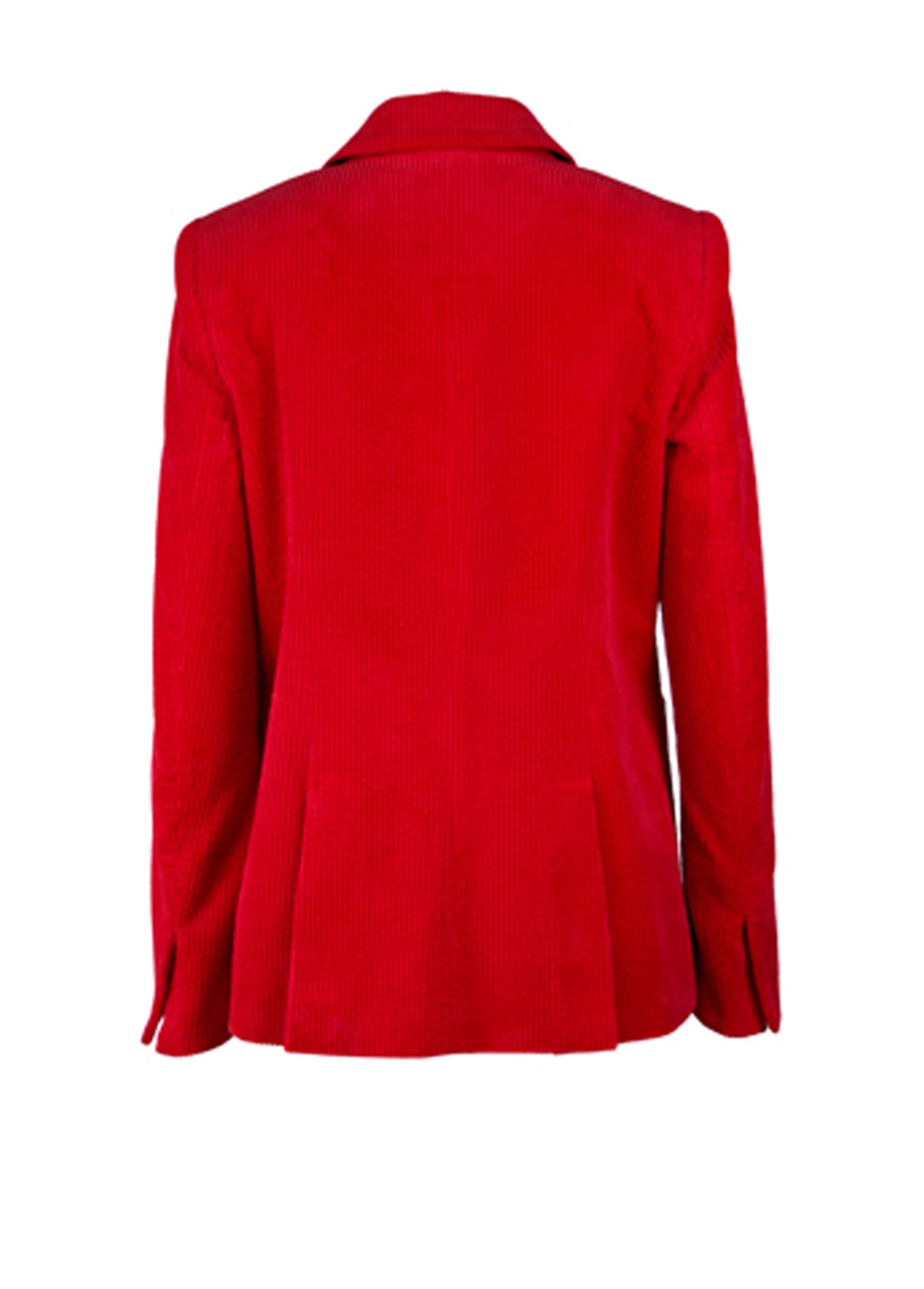 Corduroy Wide Wale Blazer- Red Pink Tartan