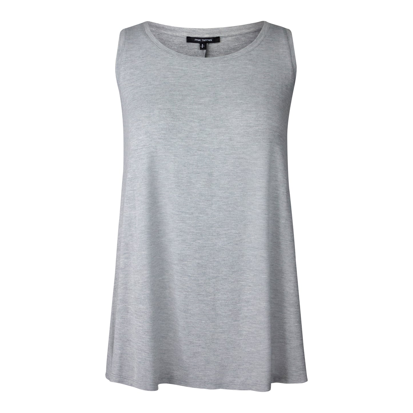 Tank A-Line Drape - Grey Mix Pink Tartan
