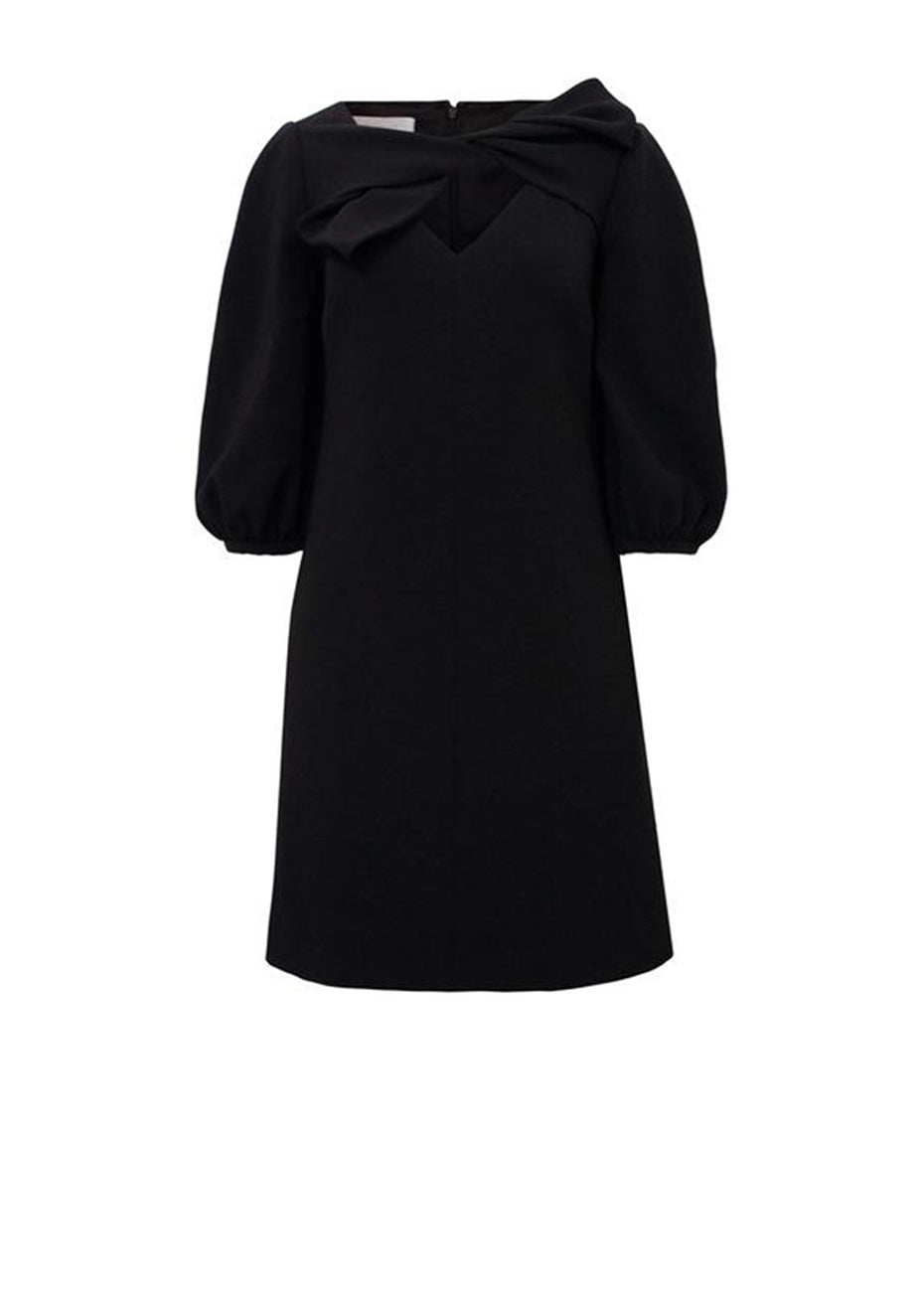 Plain black a sale line dress