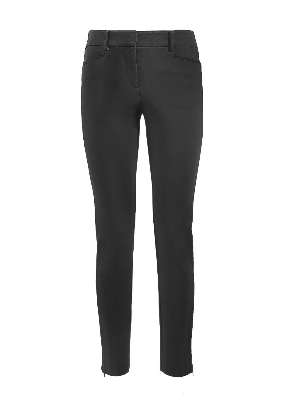 Ankle Zip Pant- Black Pink Tartan