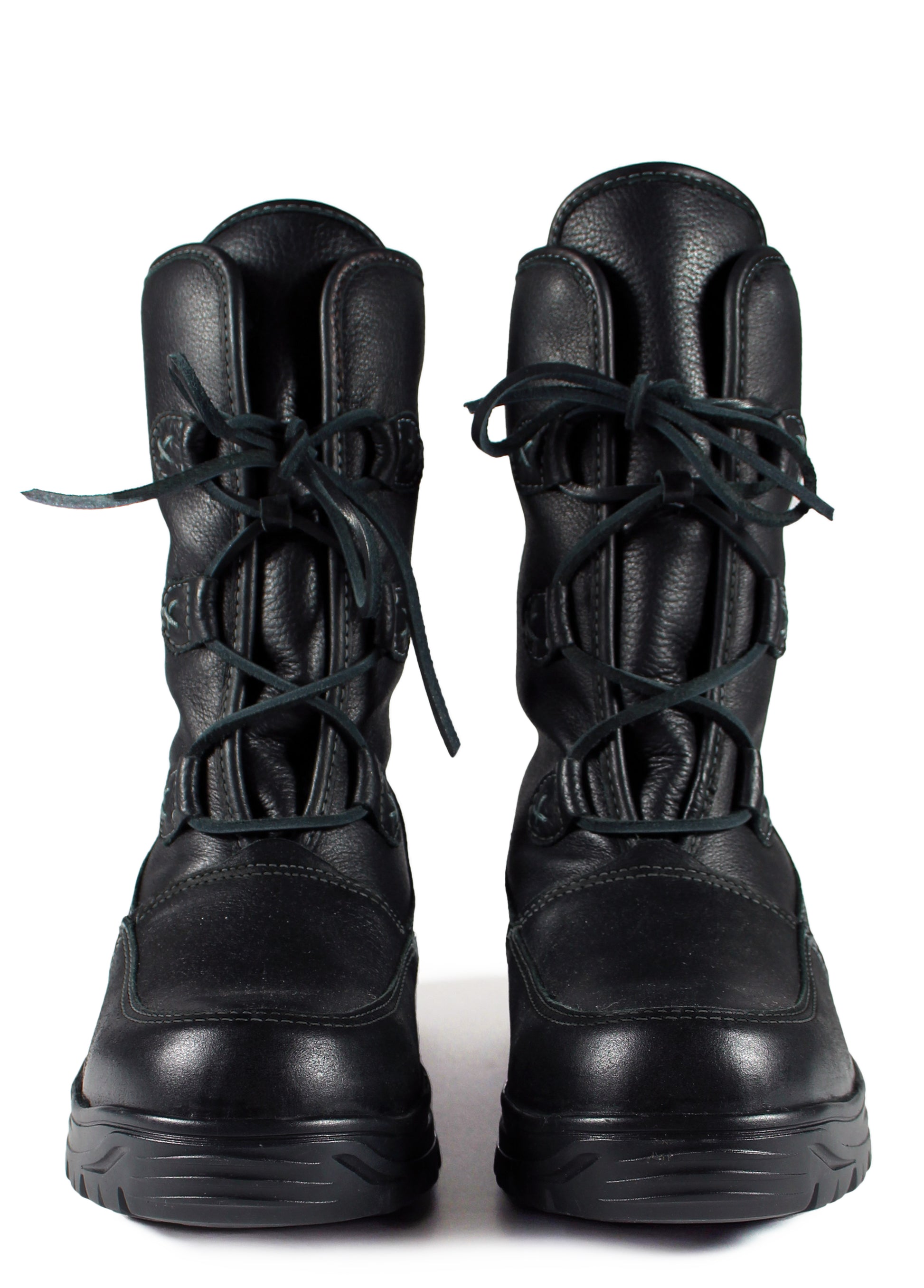 Leather Boot Pink Tartan