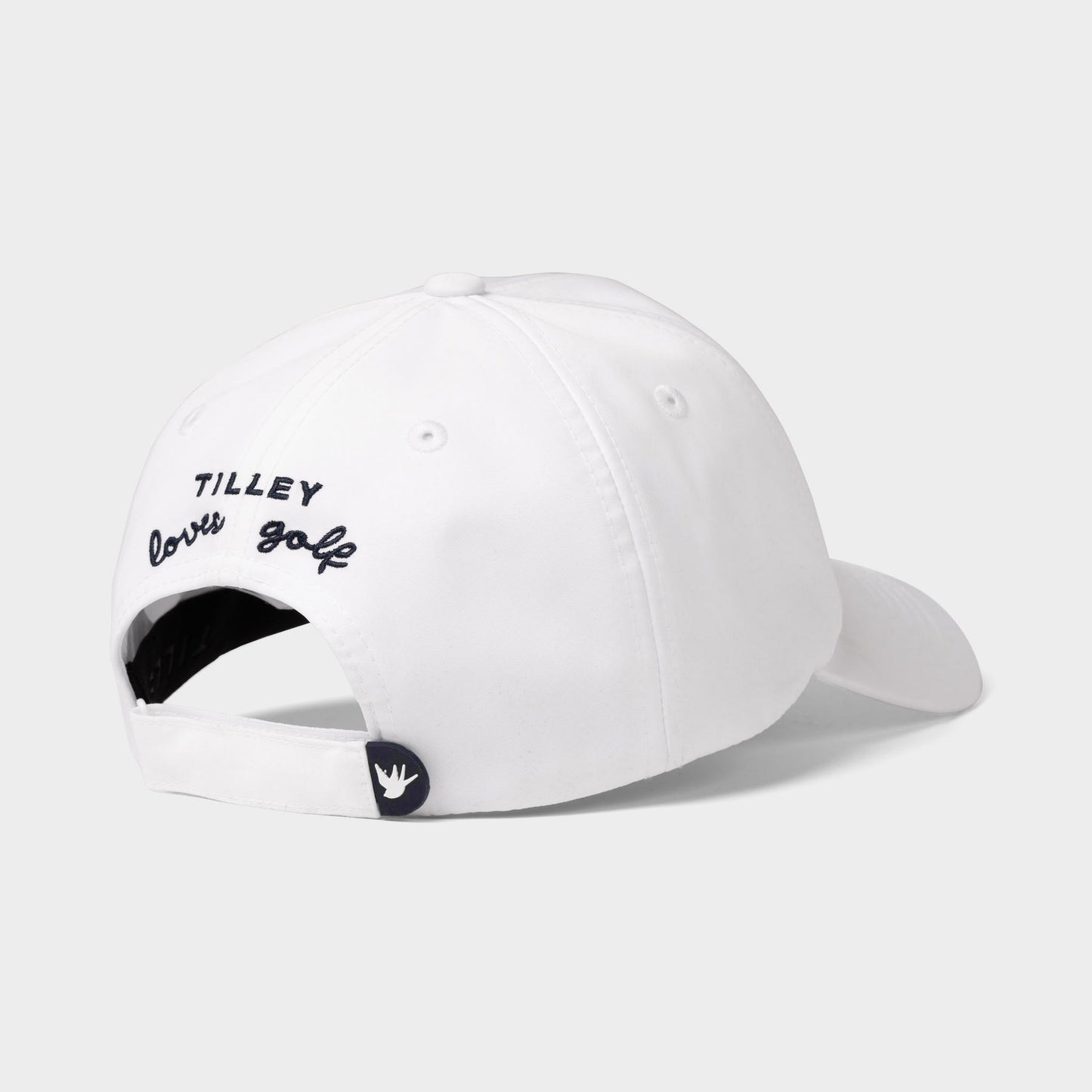 T Logo Golf Cap - White Pink Tartan