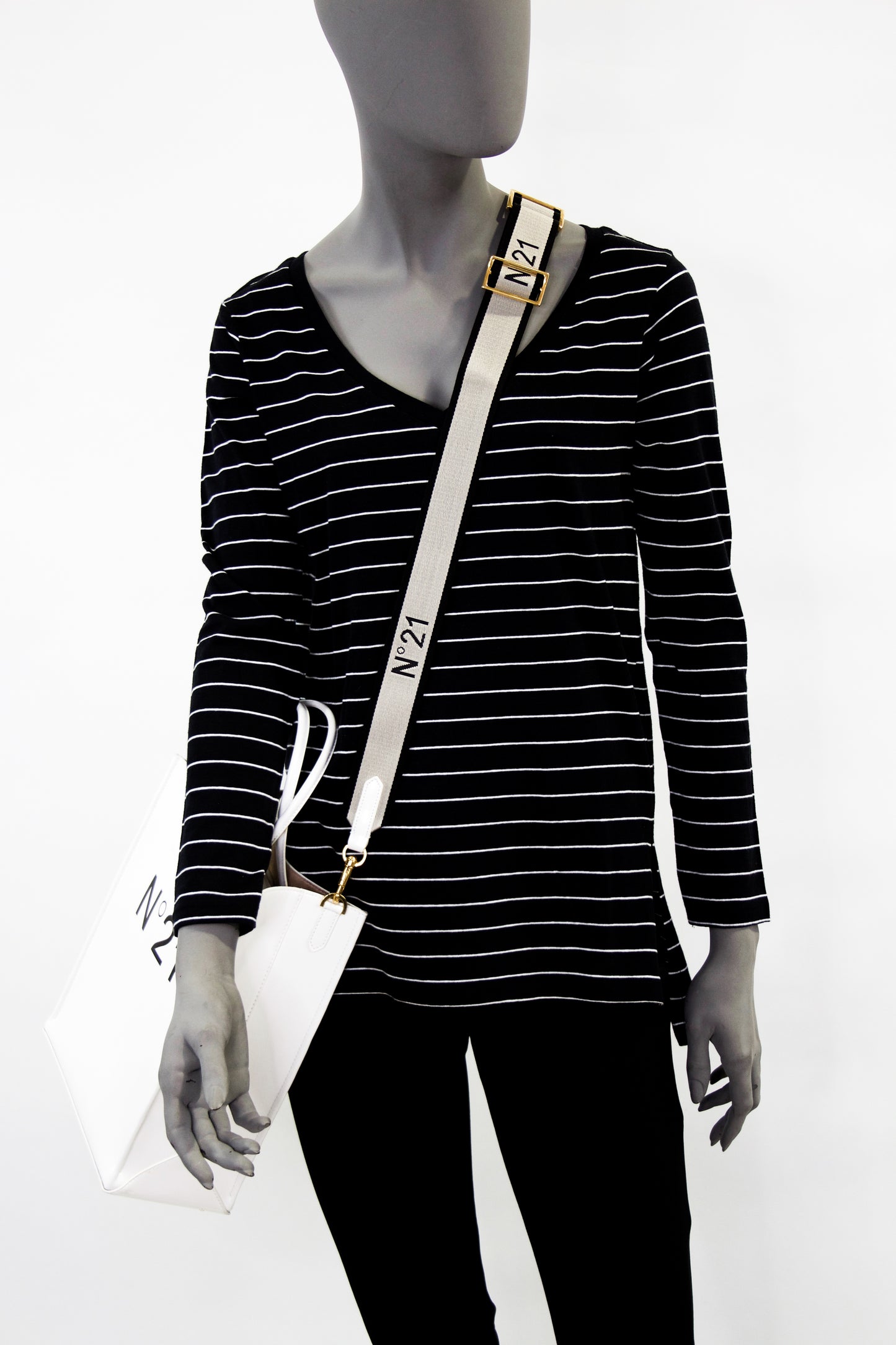 Side Slit Tunic - Black Stripe Pink Tartan