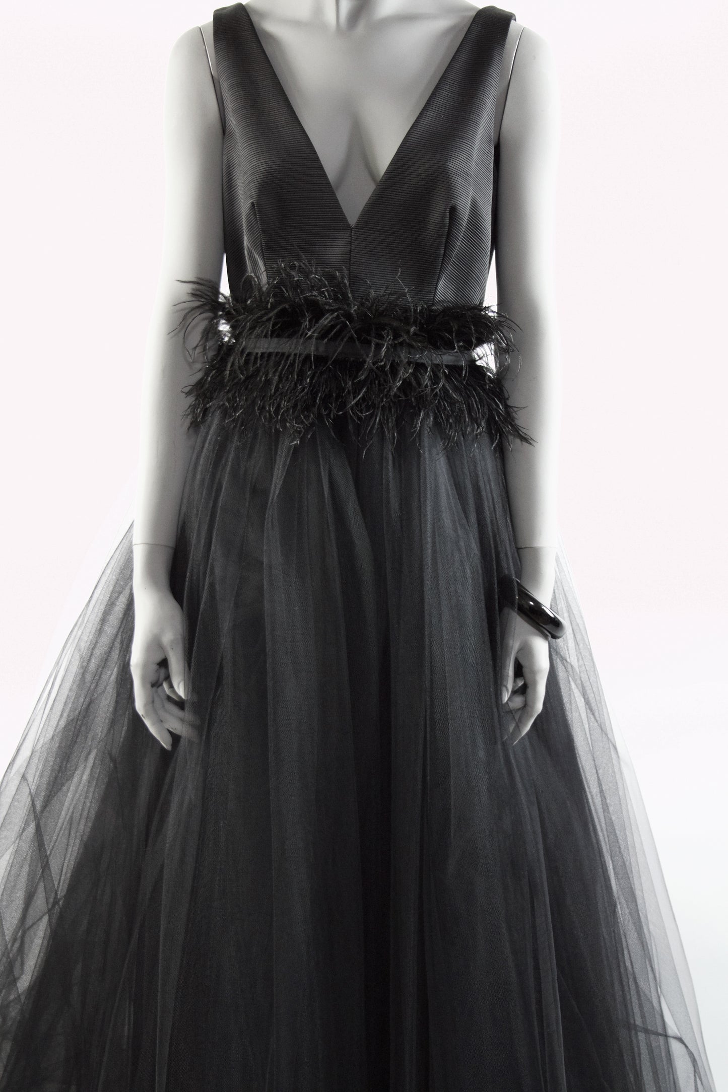 Natalie Tulle Dress - Black Pink Tartan