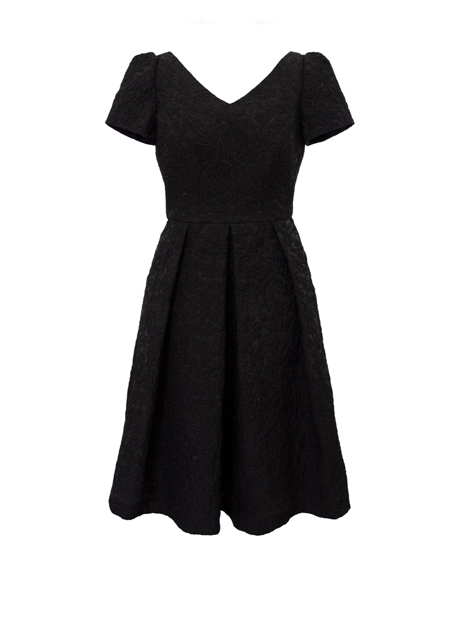 Marissa Short Sleeve Dress - Black Pink Tartan