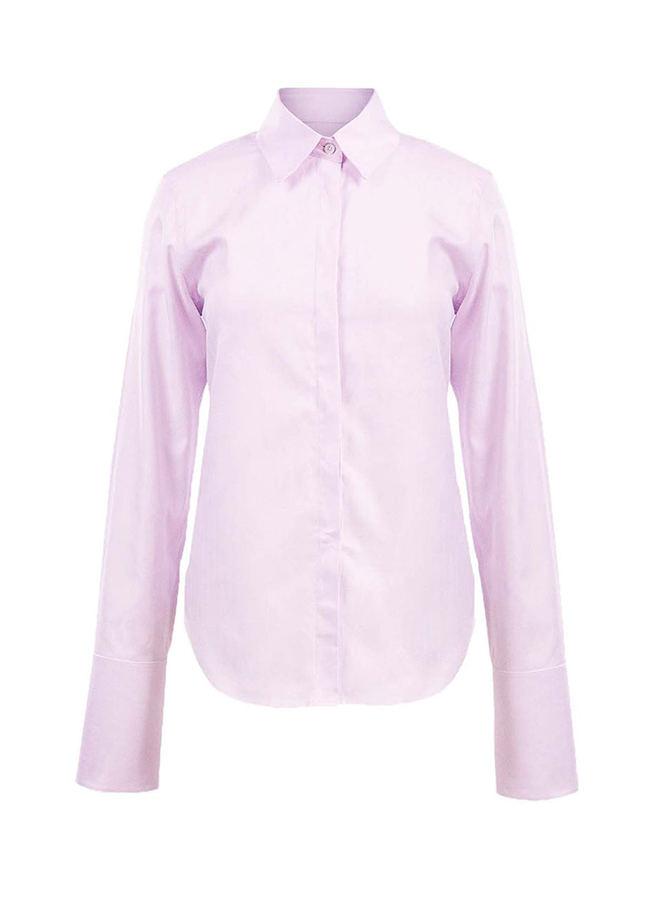 Newport Mini Twill Shirt - Pale Mauve Pink Tartan