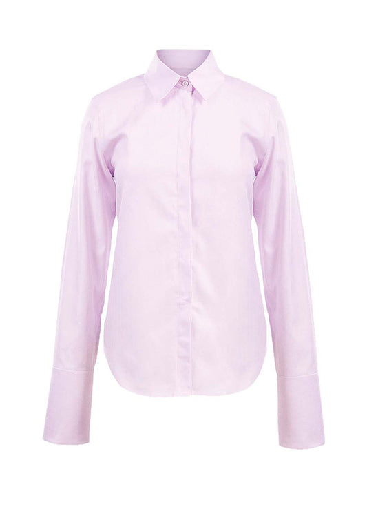 Newport Mini Twill Shirt - Pale Mauve Pink Tartan