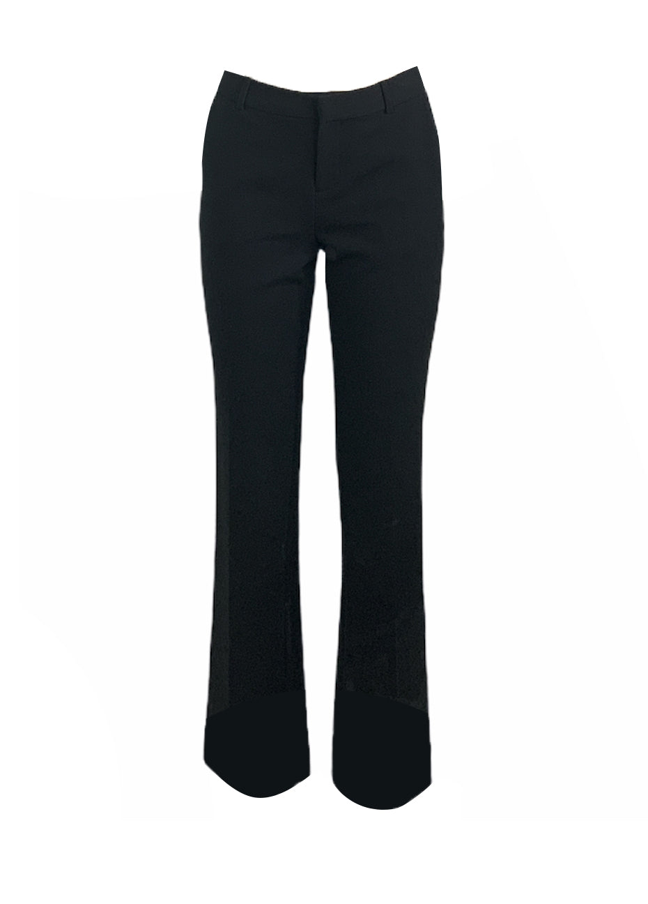 Stretch Straight Leg Pant - Black Pink Tartan