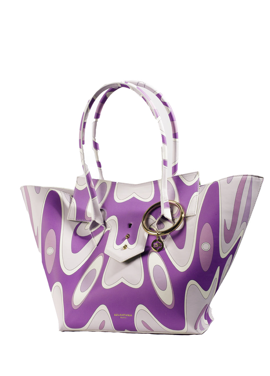 Toujour Tote - Lavender Print Pink Tartan