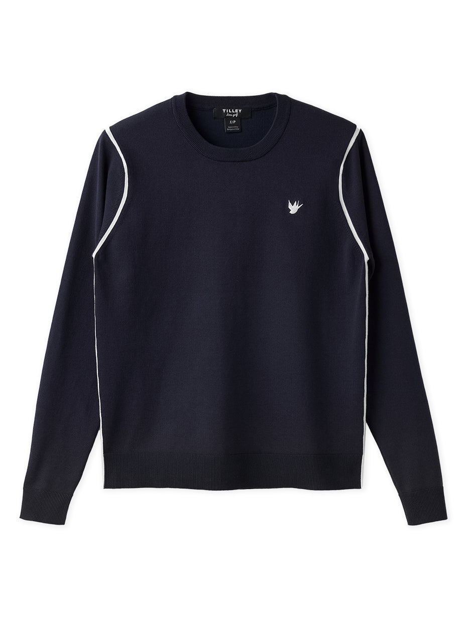 Navy crew outlet sweater