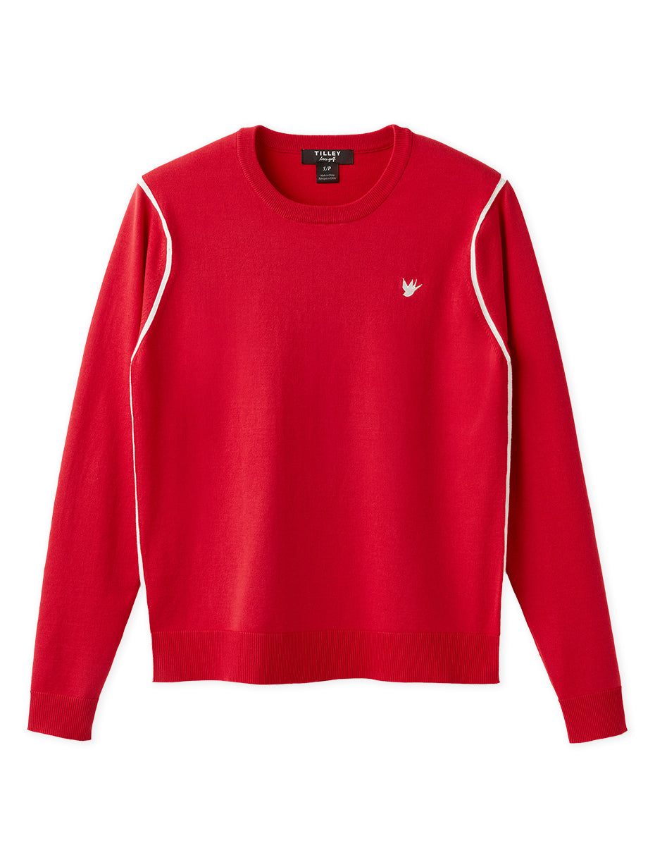 Classic Crewneck Sweater - Red