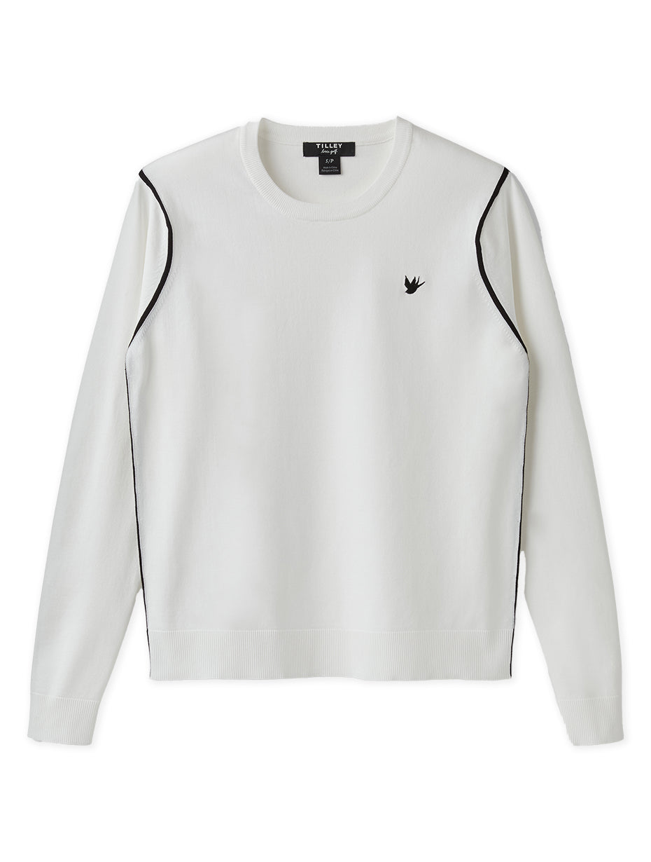 Classic Crewneck Sweater - White