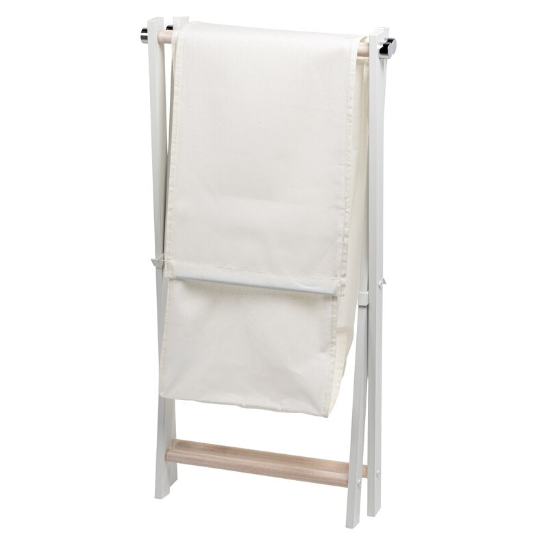 Laundry Hamper - White Pink Tartan