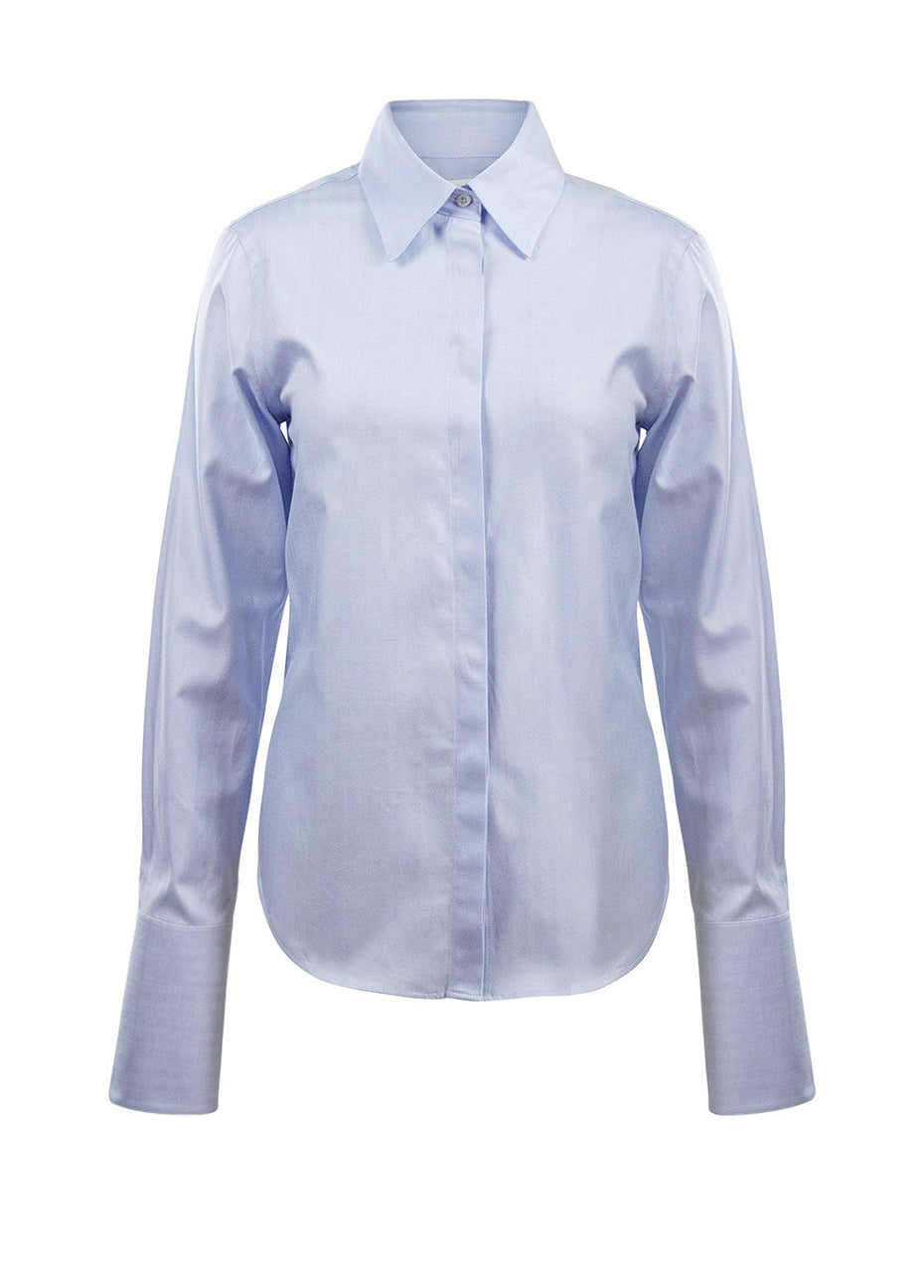Newport Mini Twill Shirt - Blue Pink Tartan