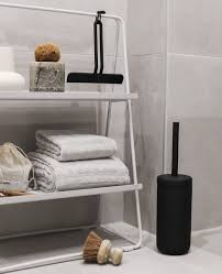 Toilet Brush - White Pink Tartan