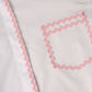 The Newport Ric Rac Shirt - White/Pink