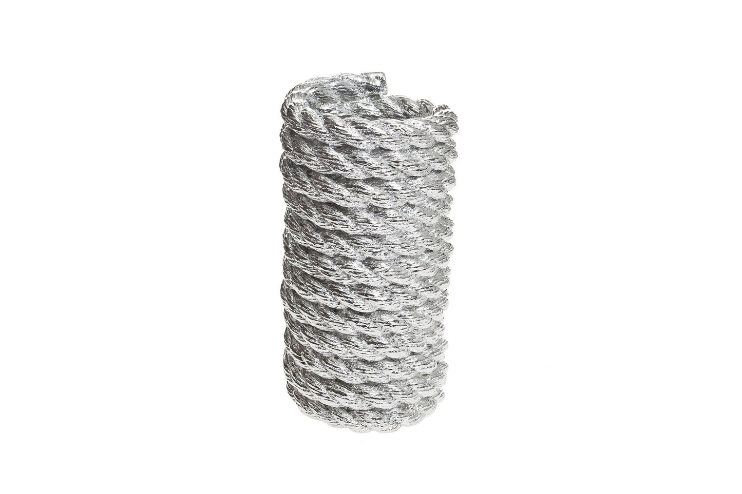 Rope Coil Vase - Chrome
