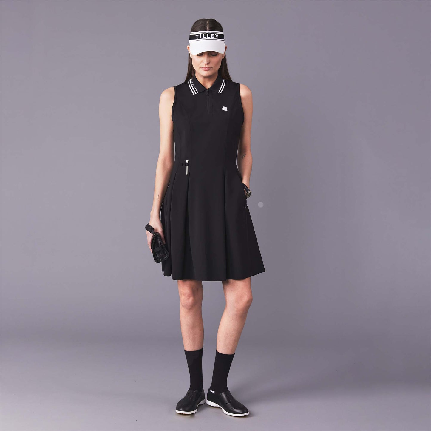 Polo Dress - Black