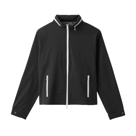 Full Zip Rain Jacket - Black