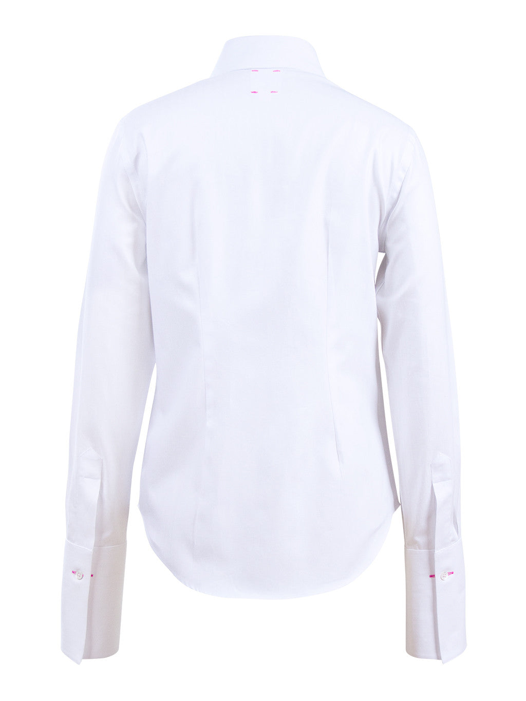 Newport Mini Twill Shirt - White Pink Tartan