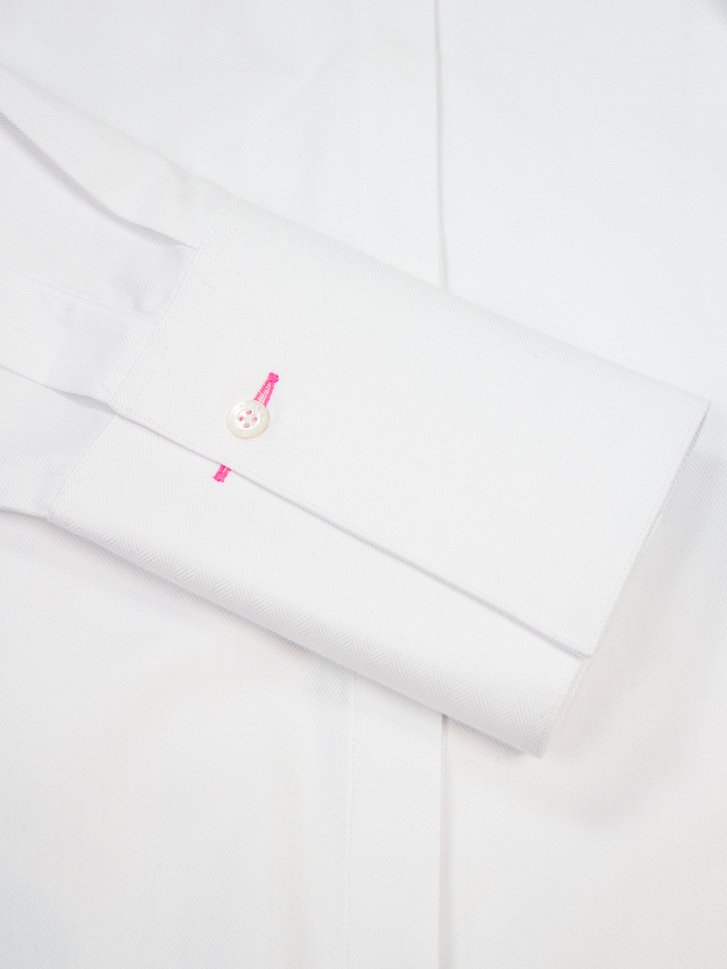 Newport Mini Twill Shirt - White Pink Tartan