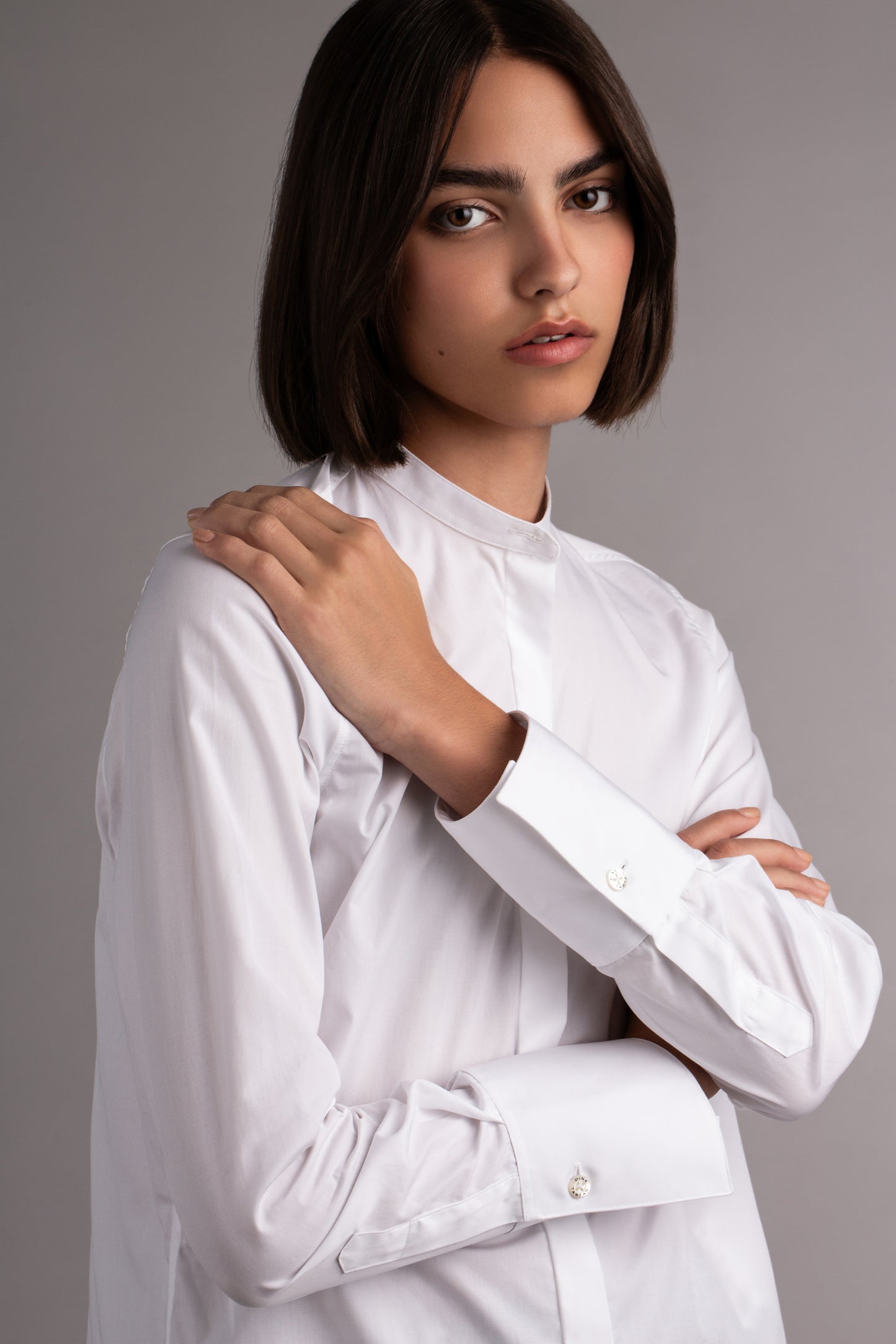 Cutaway Tunic Shirt - White