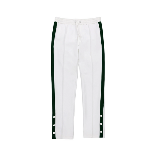Striped Sport Pant - White/Pine Green