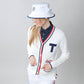 Contrast Bar Stripe Cardigan - White