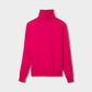 Stretch Merino Turtleneck - Fuchsia