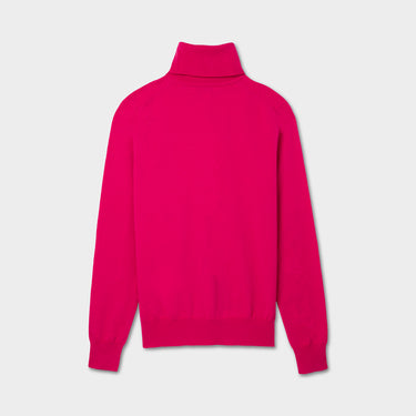 Stretch Merino Turtleneck - Fuchsia