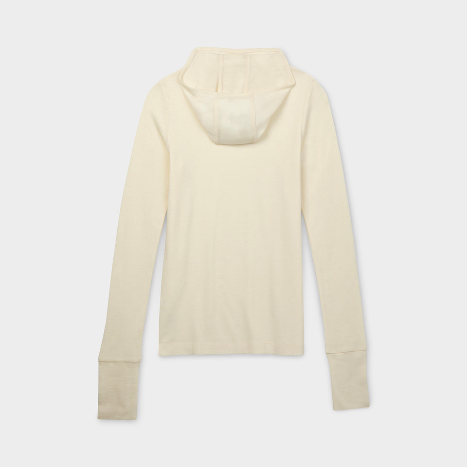 Merino Hooded Tee - Off White