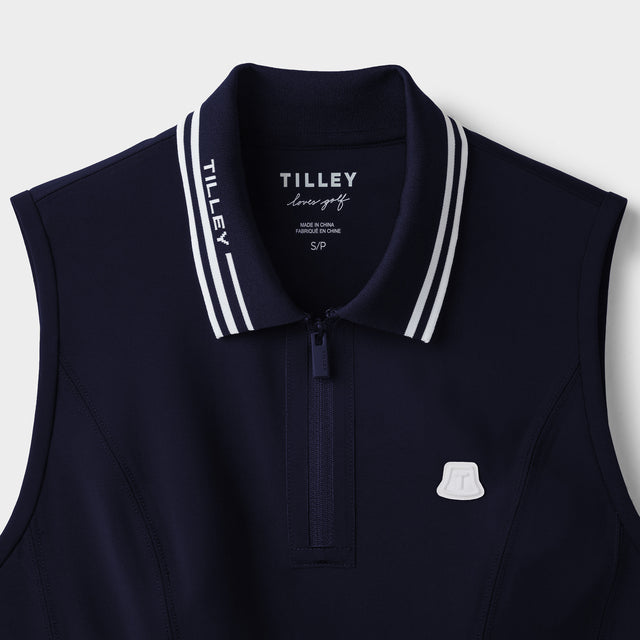 Polo Dress - Navy
