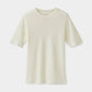 Merino Rib Fitted Tee - Off White