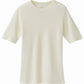 Merino Rib Fitted Tee - Off White