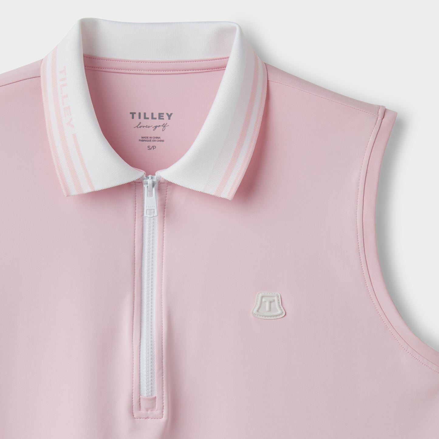 Sleeveless Polo - Pink