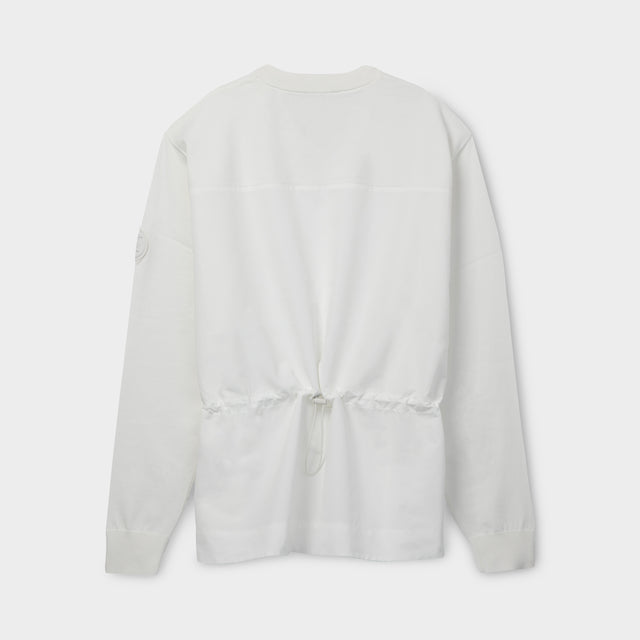LS Mix Sweater - White