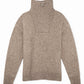Yak 1/4 Zip Sweater - Brown