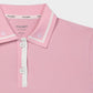 Boxy Polo - White/Pink