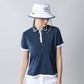 Boxy Polo - Navy/White