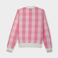Gingham Cardigan - Pink
