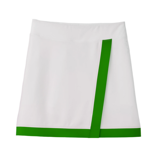 Contrast Sport Skirt - White/Sport Green