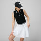 Striped Airloft Pleated Skirt - White/Black
