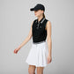 Striped Airloft Pleated Skirt - White/Black