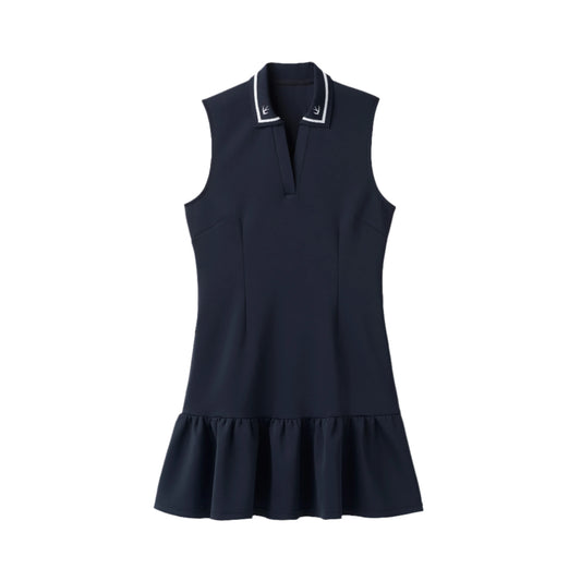 Airloft Ruffle Hem Dress - Navy
