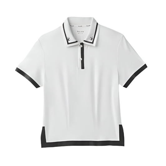 Boxy Polo - White/Black