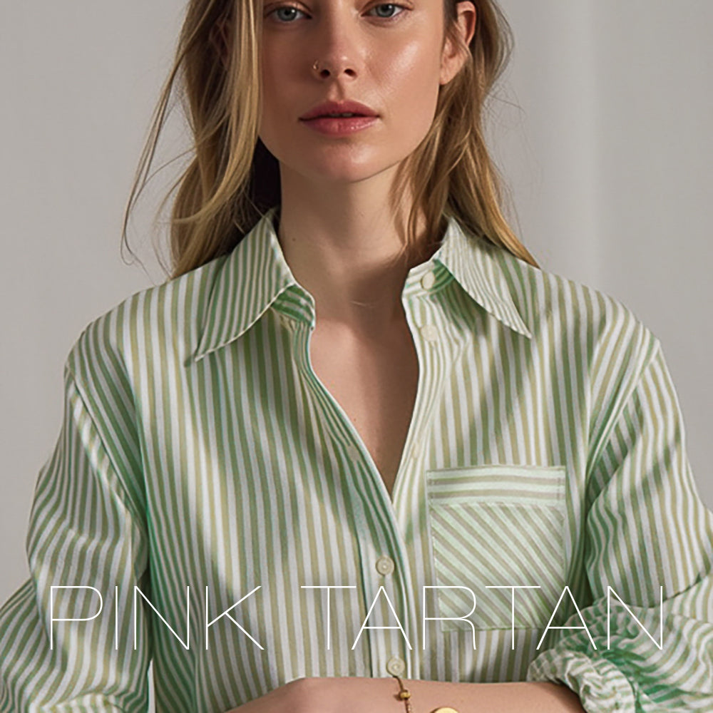 Herringbone Stripe Shirt - Green