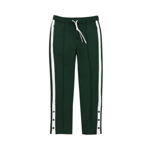 Womens Striped Sport Pant - Pine Green