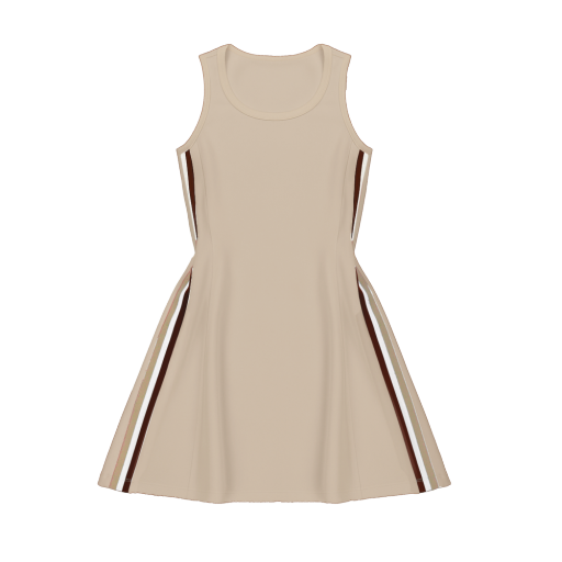 Air Loft Ribbon Sport Dress - Tan/Coffee