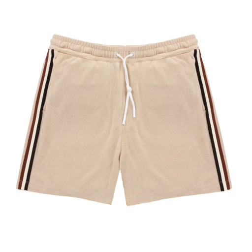 Terry Ribbon Short - Tan/Coffee